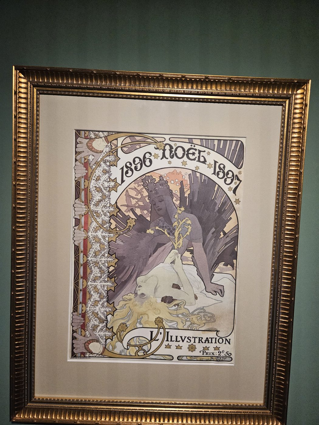 Couverture de Noël 1896-1897 pour L'Illustration par Mucha, exposition Mucha Lyon