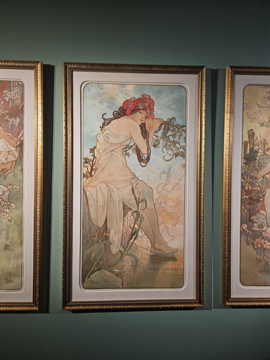 L'Été, panneau des Saisons d'Alphonse Mucha exposé à Lyon